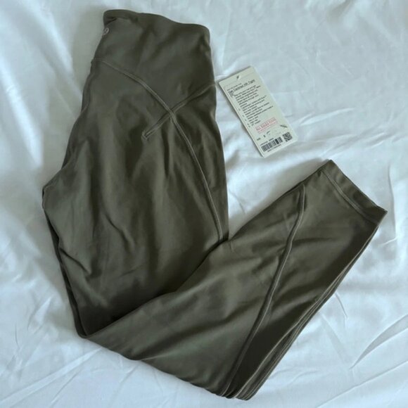 Lululemon Get Centred HR Tight 25        Green Sage - Picture 1 of 4